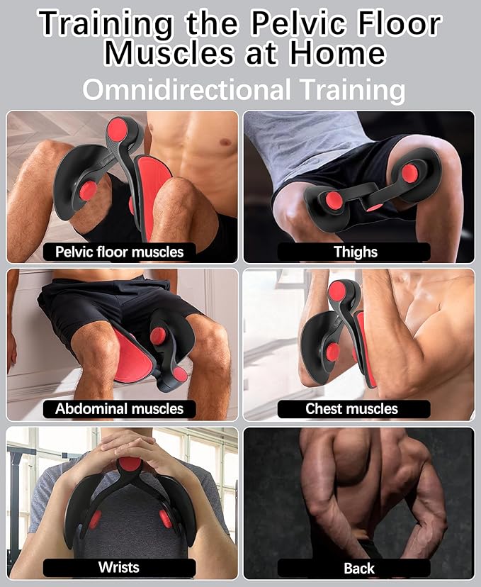 Thigh Exerciser Kegel Exerciser, Pelvic Floor Trainer, Kegel Trainer for Postpartum Rehabilitation, Trimmer Inner Thigh, Thigh Toner Workout,