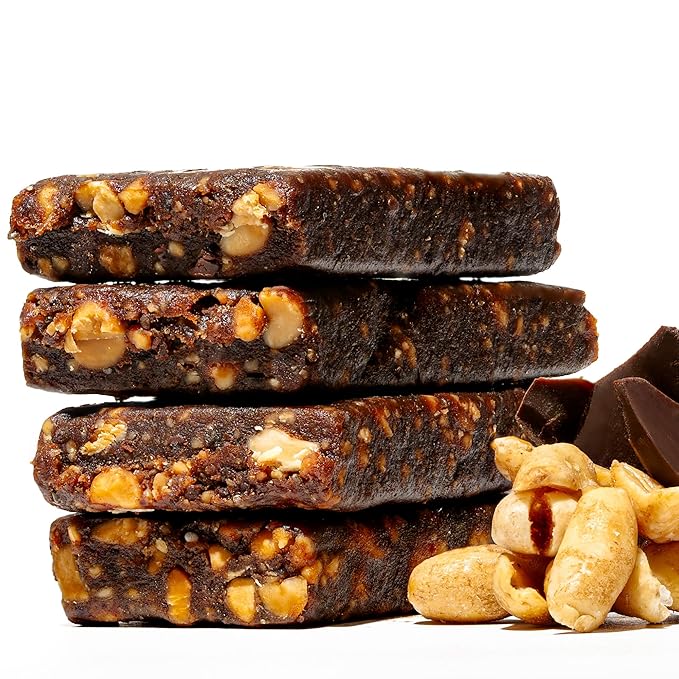 JONESBAR (Peanut Lovers, 24 Bars (2 Boxes)) USDA Organic Fruit & Nut Bar, Non-GMO, Kosher, Vegan, Gluten Free, Simple Snack Bar