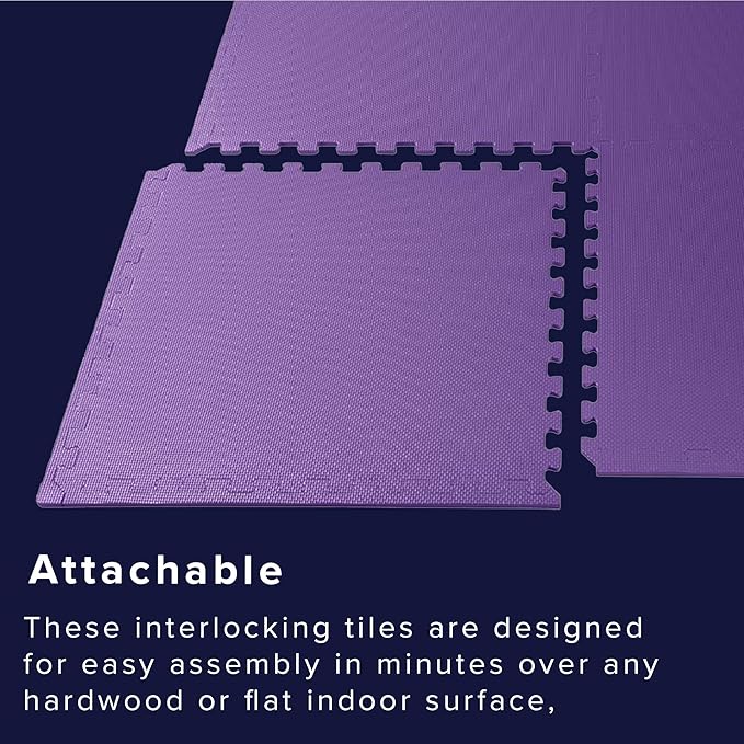 We Sell Mats – ½ Inch Thickness Multipurpose EVA Foam Floor Tiles – Interlocking Floor Mat for Indoor Gym, Playroom, and Home Use