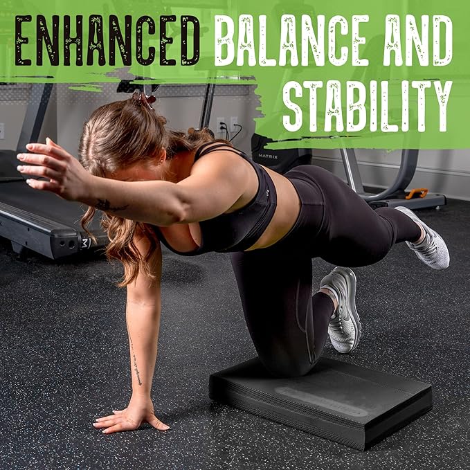 Gradient Fitness Balance Pad Foam Board Stability Cushion Exercise Trainer for Balance, Stretching, Physical Therapy, Mobility, Rehabilitation and Core Strength Training