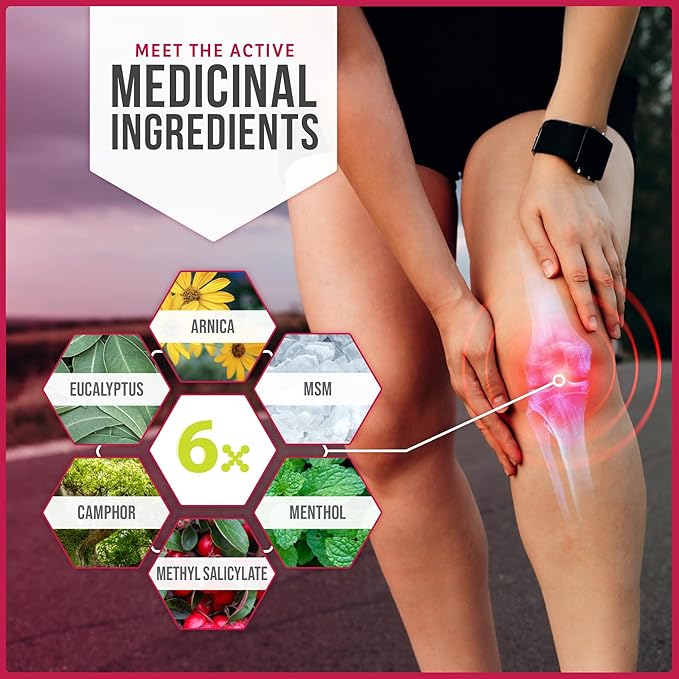 Kalaya Pain Relief Cream with Arnica – Fast-Acting Joint & Muscle Pain Relief – 6 Natural Ingredients – No-Mess Applicator – RMT-Inspired Design – Dermatologist Tested – 4.2 oz