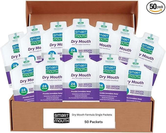 SmartMouth Dry Mouth Rinse Single Pack – 50 Pack