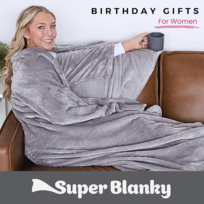 Wearable Blankets for Women, Adult Wearable Blanket Men, Top Christmas Gifts for Women, Wife Birthday Gift Ideas
