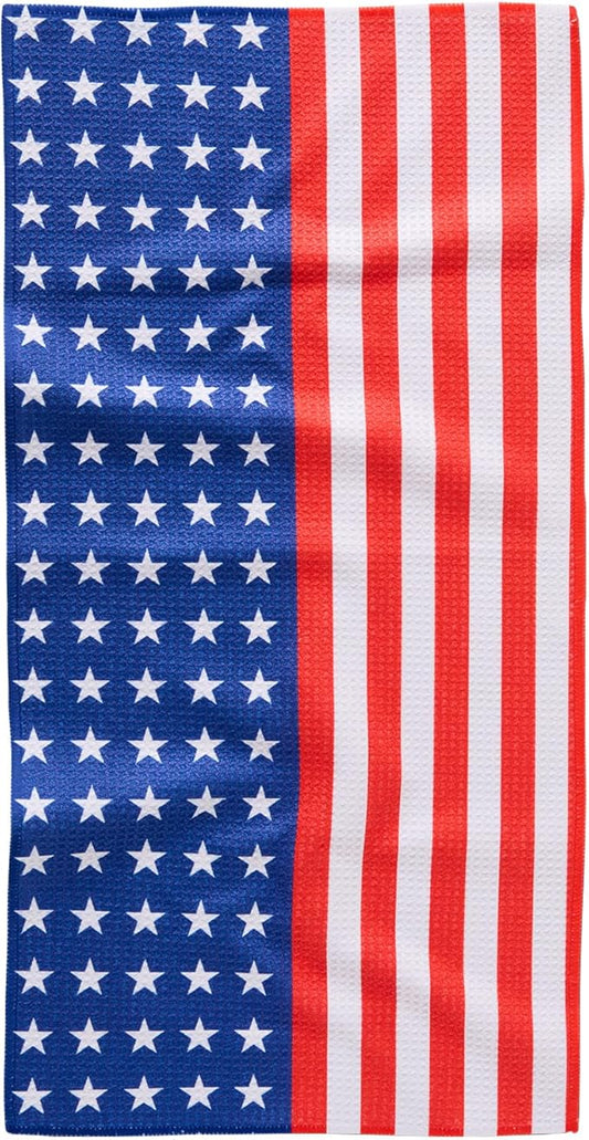 GEOMETRY Bar Towels for Kitchen Premium Towels for Cleaning Dishes & Glassware - Absorbent & Fast Drying Kitchen Towels - Star Spangled, 12" x 14" - 1-Piece