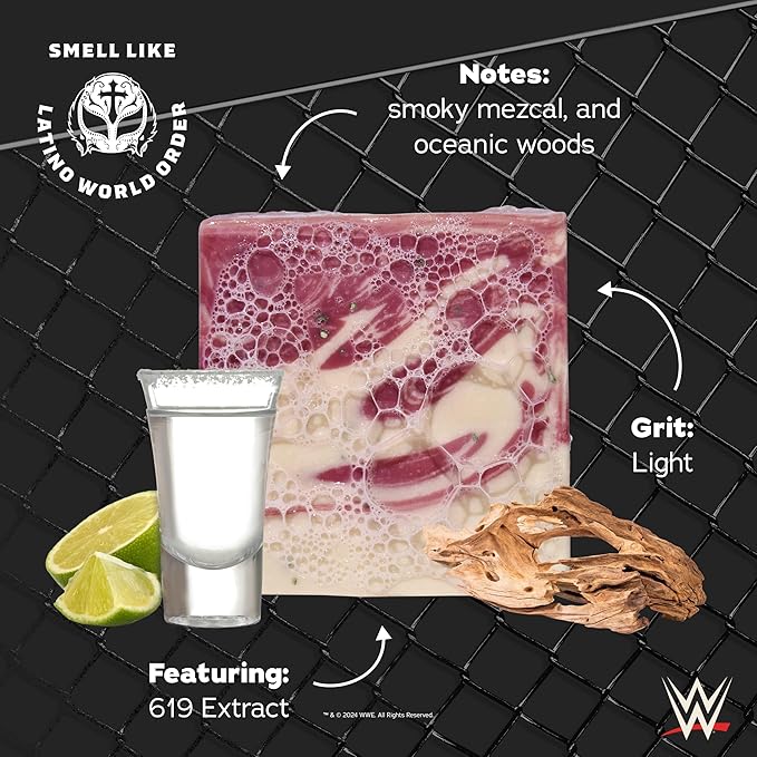 Dr. Squatch WWE Collection - Natural 4 Soap, 2 Deodorant Gift Set - Cold Process Soap with No Harsh Chemicals - Stone Cold Stunner & Mysterio Magic (6 Pack)