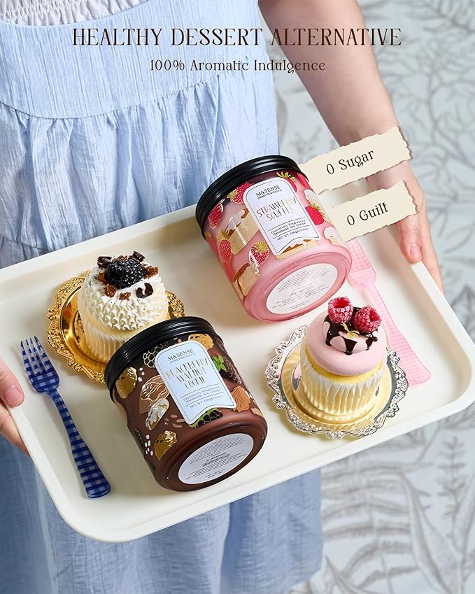 M&SENSE Fall Candles Vanilla Pumpkin Pie Scented, 11.6oz Natural Soy Wax Non Toxic, Double Wick 70 Hours Clean Burn, Warm Spiced Autumn Scent, Seasonal Gifts Home Decor