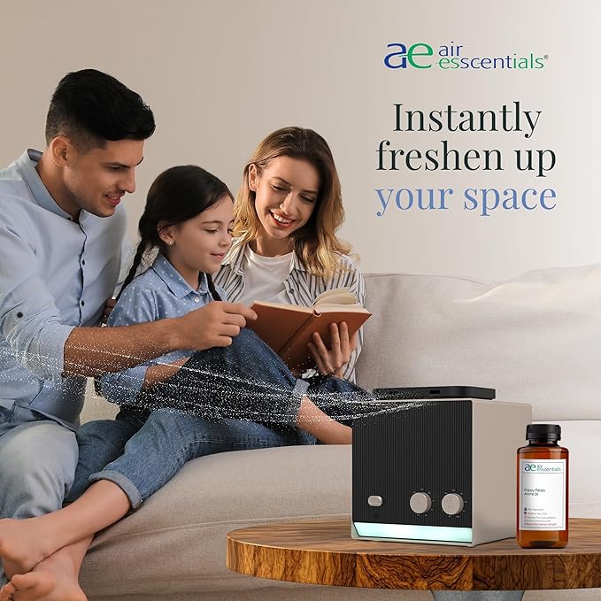 Air Esscentials Puppy Petals Aroma Oil - Pet-Preferred Pure Essential Oil for Scent Machines & Cold-Air Diffusers | Crisp Apple & Zesty Lime | Floral Light & Airy Musk | Safe for Pets | 300mL