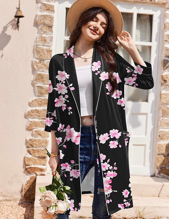 Ekouaer Women Robes Shawl Collar Bathrobe Short Kimono Robe Soft Knit Bathrobes Ladies Sleepwear with Pockets S-XXL
