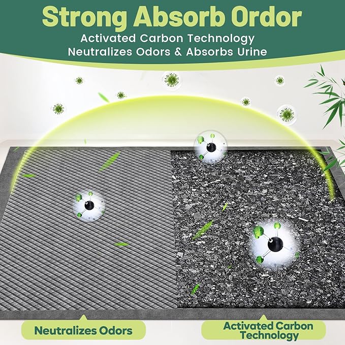 Gimars XL 28"x34" 6-Layer Ultra Abolsorbent Charcoal Pee Pads for Dogs, Leak-Proof Carbon Dog Puppy Pads, Odor-Control & Quick Dry Dog Training Pads 30 Counts