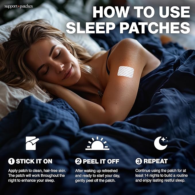 Deep Sleep Patches for Adults Extra Strength — Sleep Patch with Melatonin 5mg & Valerian, Relax & Wake Up Refreshed, Extended Release Melatonin Back to Sleep Calm Aid for Adults, 28 Patches