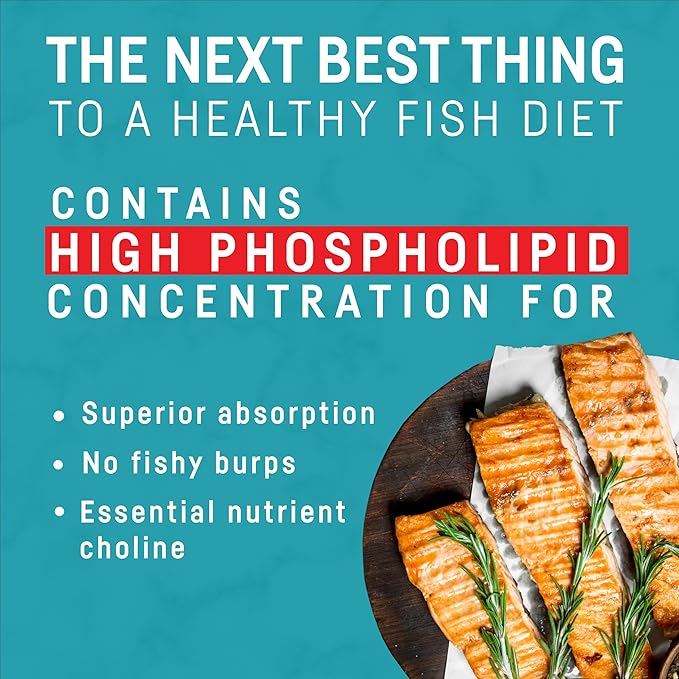 Kori Krill Oil Omega 3 Supplement, Antarctic Krill Oil with Superior Absorption vs Fish Oil, 1200mg Softgels, 30 Softgels, EPA & DHA