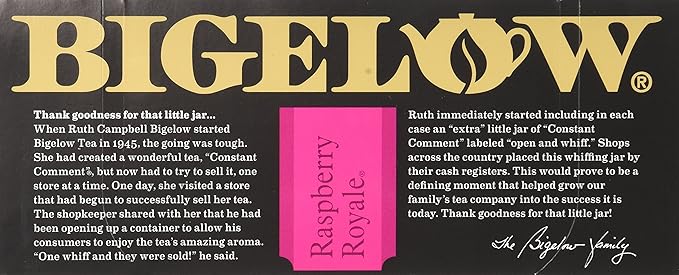 Bigelow Raspberry Royale Tea, 28 Count Tea Bags (Pack of 6)