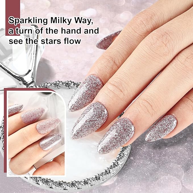 JODSONE 12 Bottles Gel Nail Polish Set with Base Coat and Top Coat Great Holiday Gift for Ladies and Girls