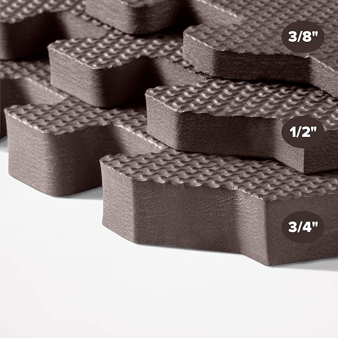 We Sell Mats – ½ Inch Thickness Multipurpose EVA Foam Floor Tiles – Interlocking Floor Mat for Indoor Gym, Playroom, and Home Use