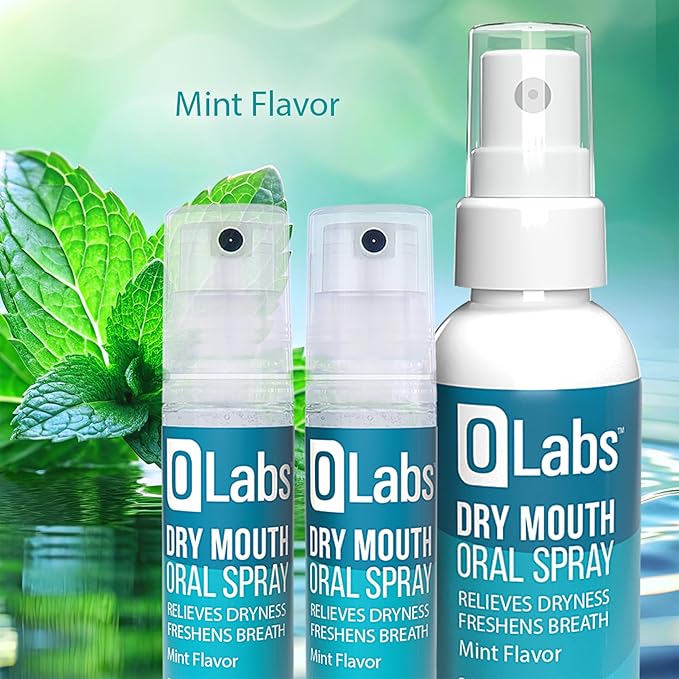 Dry Mouth Spray - Mint Flavor Breath Spray for Fresh Breath, Sugar Free, Alcohol Free, Value Pack includes One 1.5 oz Spray and Two Travel Freindly 0.25 oz Sprays