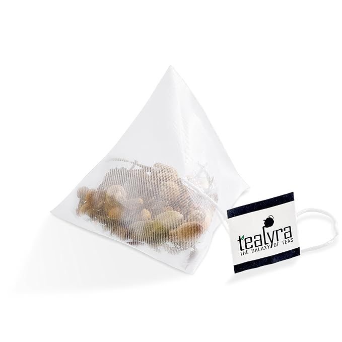 Tealyra - Tranquil Dream - 25 Bags - Chamomile Honeybush Lavender - Calming - Relaxing - Herbal Loose Leaf Tea - Caffeine-Free - Pyramids Style Sachets