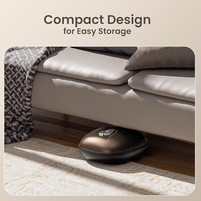RENPHO Foot Massager Machine with Heat [2025 Upgraded], Foot Massager for Plantar Fasciitis, 3 Heat Levels, Mothers Day Gifts for Women Mom Dad, Wireless Control, True Feet Massage