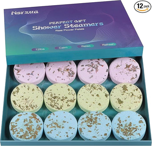 Shower Steamers Aromatherapy Birthday Gifts for Women-12 Pack Mothers Day Gifts,Gifts for Grandma,Wife,Mothers,Stress Relief and Relaxation Gifts for Women and Men