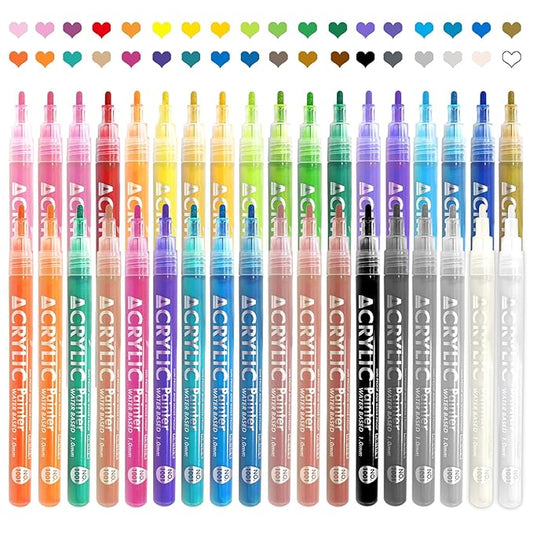 36 Colors Nail Art Pens Set Nail Polish Pens Nail Art Drawing Graffiti Marker Pen Quick Dry Waterproof Nail Art Painting Pens Kit for Home DIY Nail Art Design