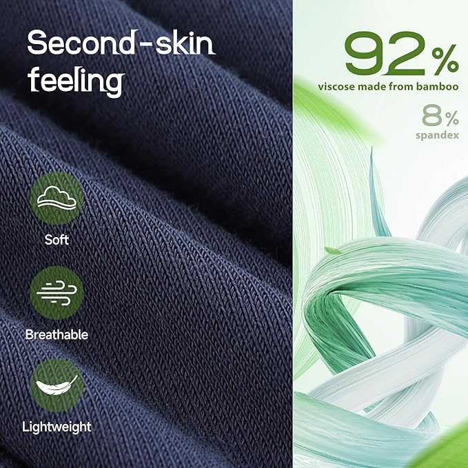 Men's Pajama bottoms Lounge Sleep Shorts Soft Comfortable Breathable Pajamas Shorts with Pockets 2 Pack