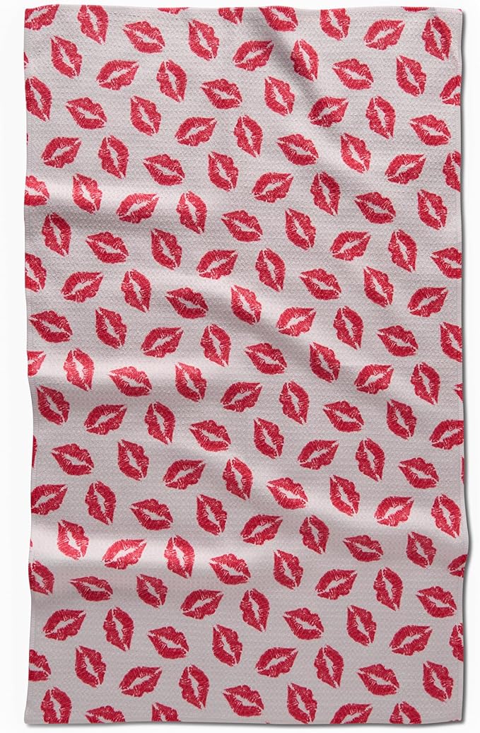 GEOMETRY Kitchen Towels - Quick Dry Microfiber Cloth Dish Towels for Kitchen Drying - Premium Quick Dry Towel Valentines Gifts for Mom - Crush
