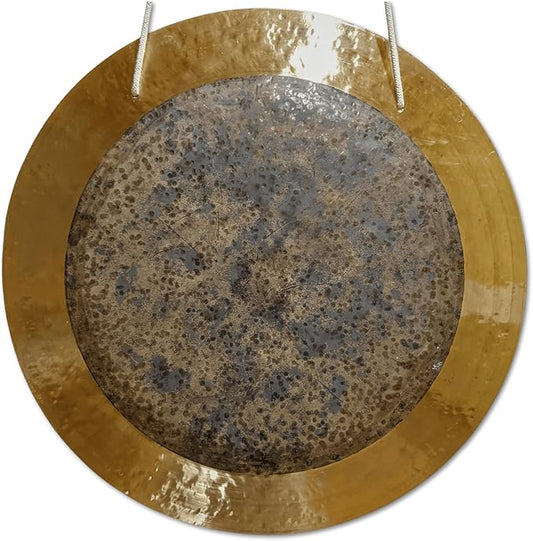 Chinese Wind, Sun, Horizon & Eclipse Gongs. Handmade Premium Quality for Sound Healing & Meditation (Eclipse Gong, 16")