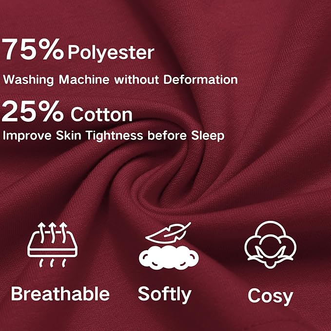 Deyeek 5.5 Inch Mens Pajama Shorts Sleep Cotton Lounge PJ Lightweight Elastic Waist Drawstring Nightwear Bottom with Pockets
