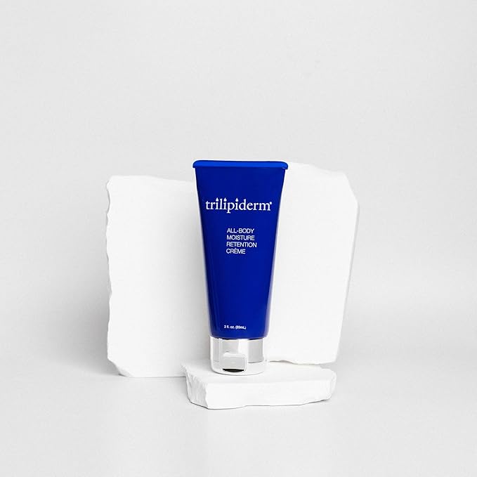 Trilipiderm All-Body Moisture Retention Crème – Plant-Based All-Day Lightweight Hydration for Body and Face, Meadowfoam, Lipid Replacement, Travel-Size TSA-Approved 3 Ounce Tube