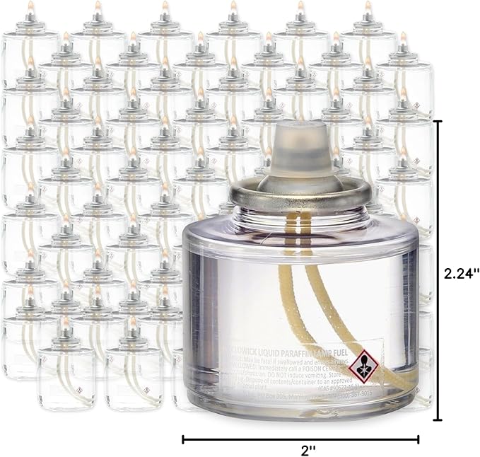 Hollowick 17 Hour Disposable Liquid Candle - HD17 (48/case) - NOT for Home Consumer USE