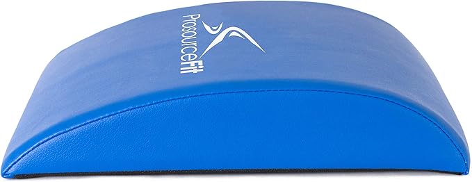 ProsourceFit Abdominal AB Mat 15" x 12" High Density Core Trainer, Black/Yellow