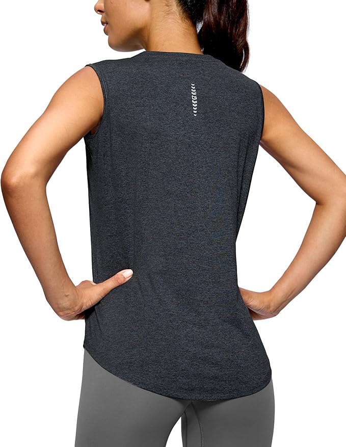 G Gradual Women's Workout Tank Tops Lightweight Sleeveless High Neck Athletic Shirts for Running Gym Tennis Pickleball