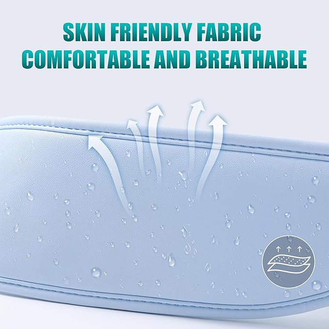 Head Massager,Scalp Massager,Relief Headaches,Fatigue,Stress,Sleep aid,Hangover with Airbag Kneading,Constant Temperature Hot Compress for Head 100% Natural Sleep (Sky Blue)