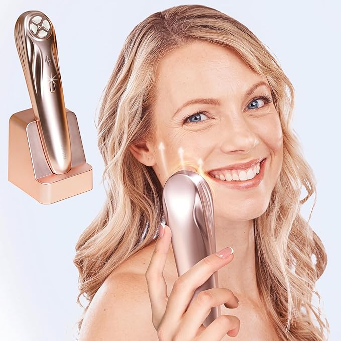 Radio Frequency Face Device | RF Professional 10 Watts | Electric | Firm Skin | Increase Collagen | Wrinkle Reducing | Anti Aging - Portable at Home Skin Care Face Beauty Device