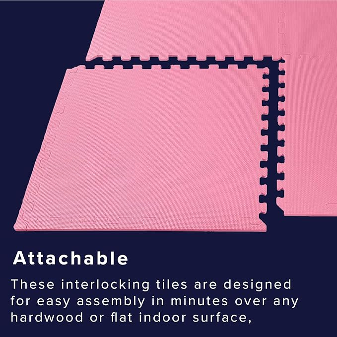 We Sell Mats – ½ Inch Thickness Multipurpose EVA Foam Floor Tiles – Interlocking Floor Mat for Indoor Gym, Playroom, and Home Use