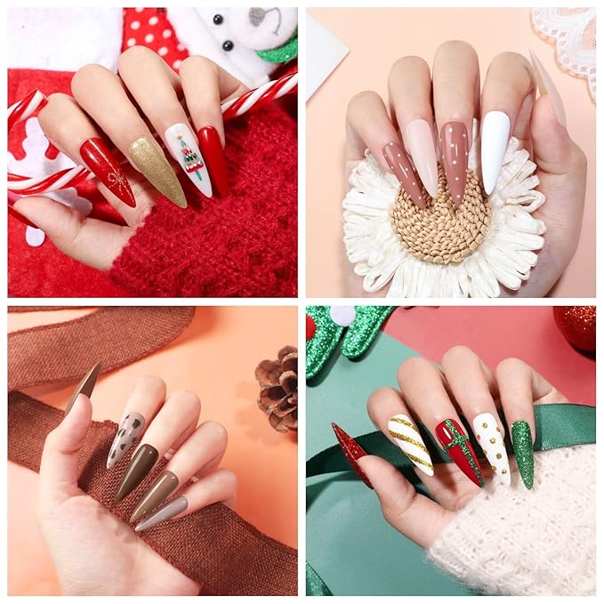 COSCELIA 66pcs Gel Nail Polish Kit with U V light and Drill 35 Colors Fall Winter Gel Polish Set 5pcs Top Base Coat Nail Art Starter French Gel Manicure Kit Christmas Gifts for Women Teens Girls