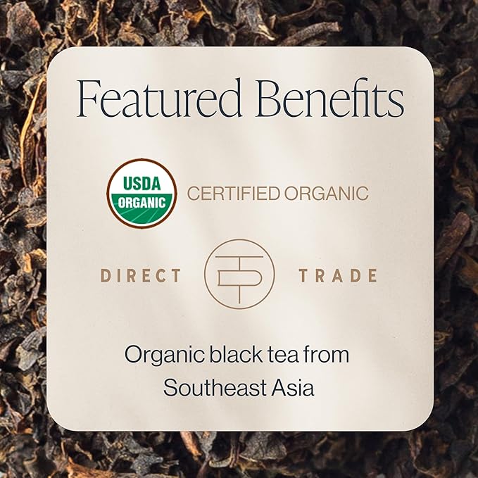 Rishi Tea English Breakfast Tea - Organic Loose Leaf Pure Black Tea, Energizing & Caffeinated, Ideal for Hot or Iced Tea - 4 Ounces, 11+ Servings