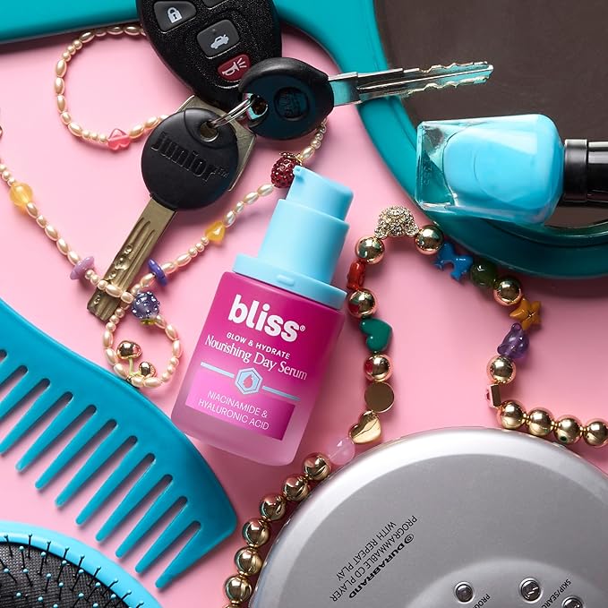 Bliss Glow & Hydrate Serum - Niacinamide + Hyaluronic Acid Serum - 1 Fl Oz - Improves Dullness, Hydrates, Replenishes & Defends Skin - Lightweight Hydration - Clean - Vegan & Cruelty Free