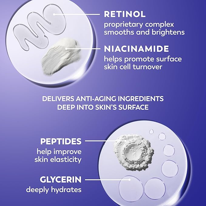 Olay Regenerist Radiance Retinol Face Moisturizer: Smooth & Renew Cream for Women - Fragrance-Free, Anti-Aging, Anti-Wrinkle, Tightening & Brightening - 2 Oz