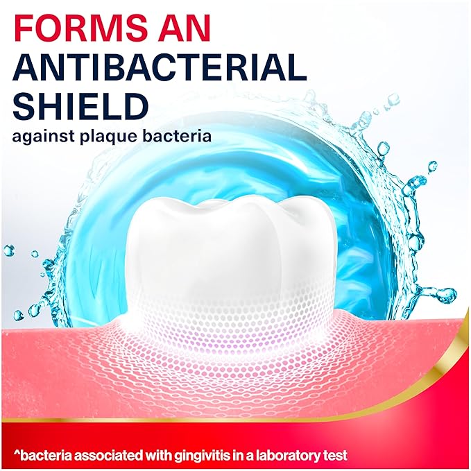 Parodontax Active Gum Health Mouthwash, Antiplaque and Antigingivitis Gum Mouthwash, Clear Mint, 16.9 Fl Oz x 3