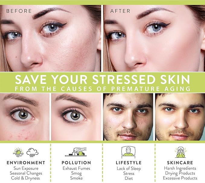 LILY SADO TEA+C Green Tea Water Rush Gel Moisturizer - Lightweight Vitamin C Anti-Wrinkle Moisturizing Lotion - Hydrates & Softens for Luscious, Radiant Skin. Perfect for Spring and Summer.