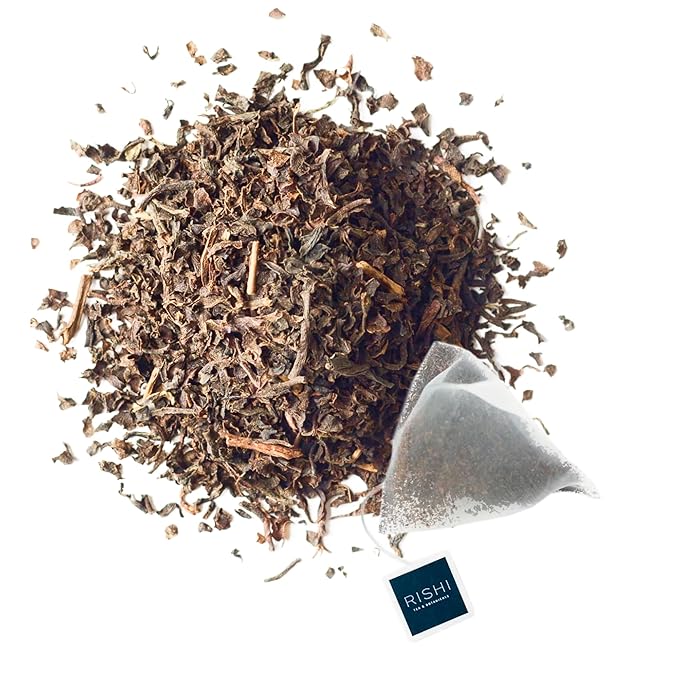 Rishi Tea English Breakfast Tea - Organic Sachet Tea Bags, Energizing & Caffeinated Pure Black Tea, Ideal for Hot or Iced Tea - 15 Count (Pack of 1)