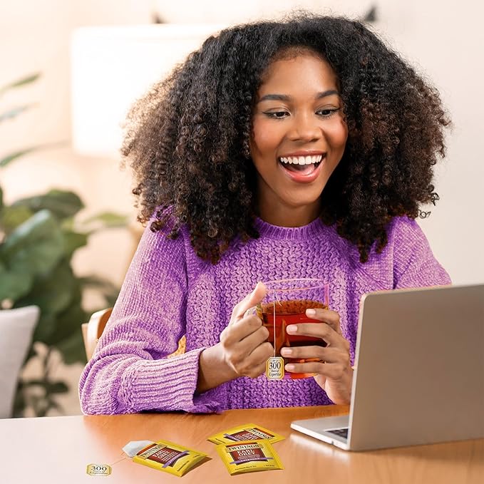 Twinings Earl Grey Lavender Black Tea Individually Wrapped Bags, 20 Count (Pack of 1), Citrus, Bergamot & Floral, Caffeinated, Enjoy Hot or Iced, 20 Teabags