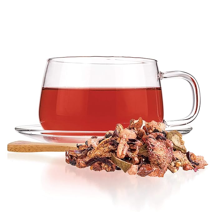 Tealyra - Aloha Hawaii - Pineapple - Hibiscus - Guava - Strawberry - Herbal Fruity Loose Leaf Tea - Hot or Iced - Caffeine Free - 112g (4-ounce)