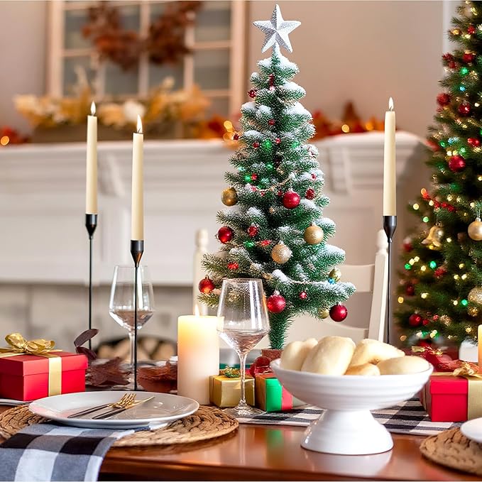 30 Pack Beeswax Taper Candles in Bulk 8 inch Tall - All Natural White Beeswax Candle Sticks,100% Pure Unscented Bee Wax Candle for Home, Dripless, 8 Hours Long Burning Time