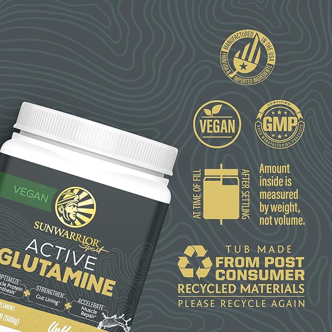 L-Glutamine Powder Glutamine Supplement Support Muscle Recovery Gut Health Support Reduce Soreness Amino Acids Boost Protein Synthesis Accelerates Recovery Post-Workout 100 Servings Unflavored