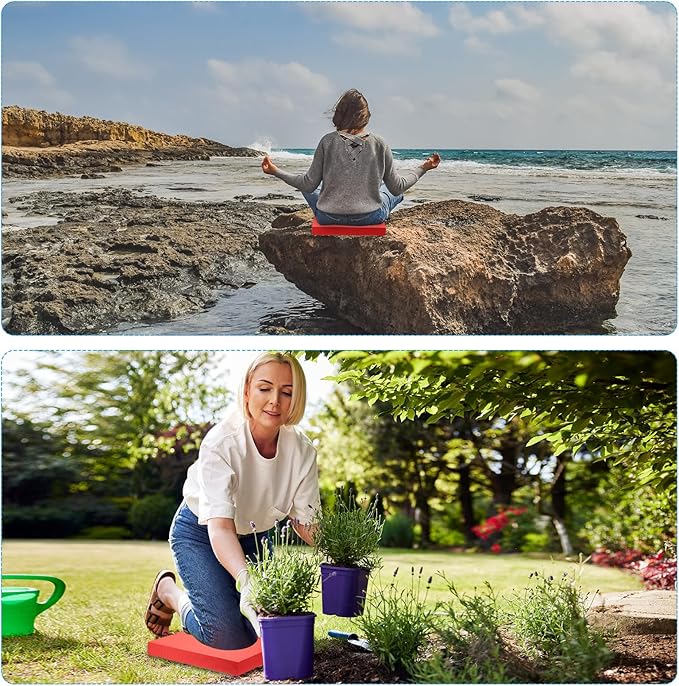 PATIKIL Balance Pad Non-Slip TPE Foam Pad Cushion Exercise Yoga Mat Knee Pad for Fitness Stability Core Training Stretching