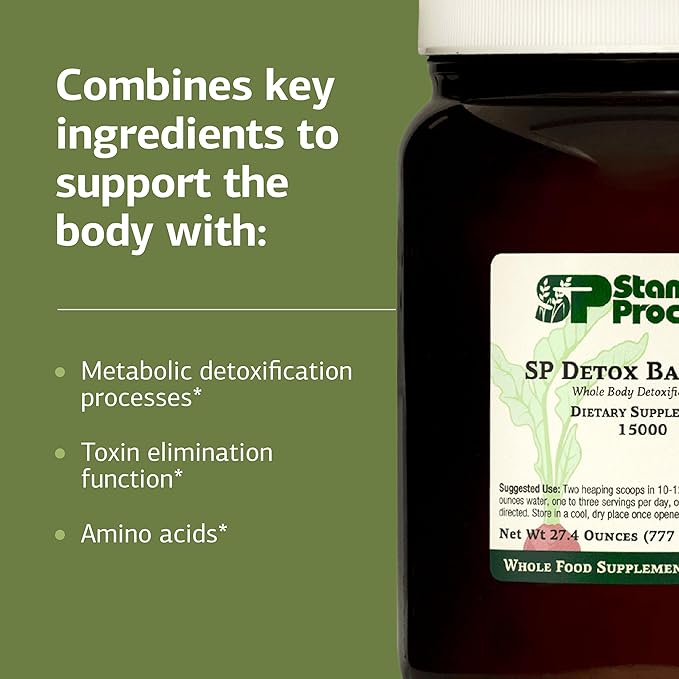 Standard Process SP Detox Balance - Detox Cleanse with Pea Protein, Iron, Magnesium & Choline - Vegan, Non-Dairy & Gluten-Free - 28 oz