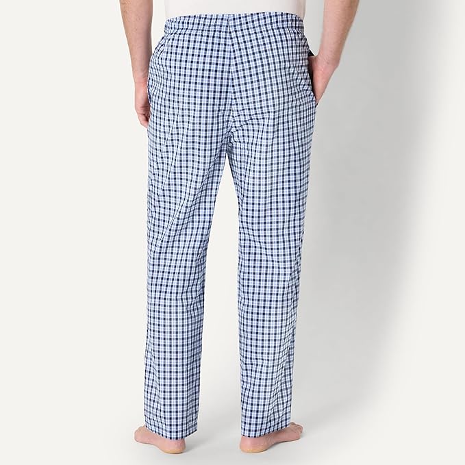 Amazon Essentials Mens Straight-Fit Woven Pajama Pant with Pockets