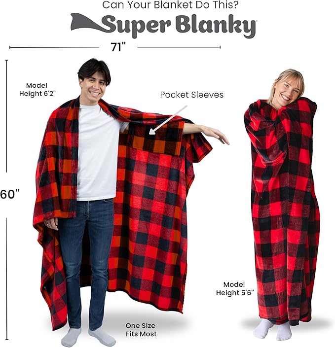 Wearable Blankets for Women, Adult Wearable Blanket Men, Top Christmas Gifts for Women, Wife Birthday Gift Ideas