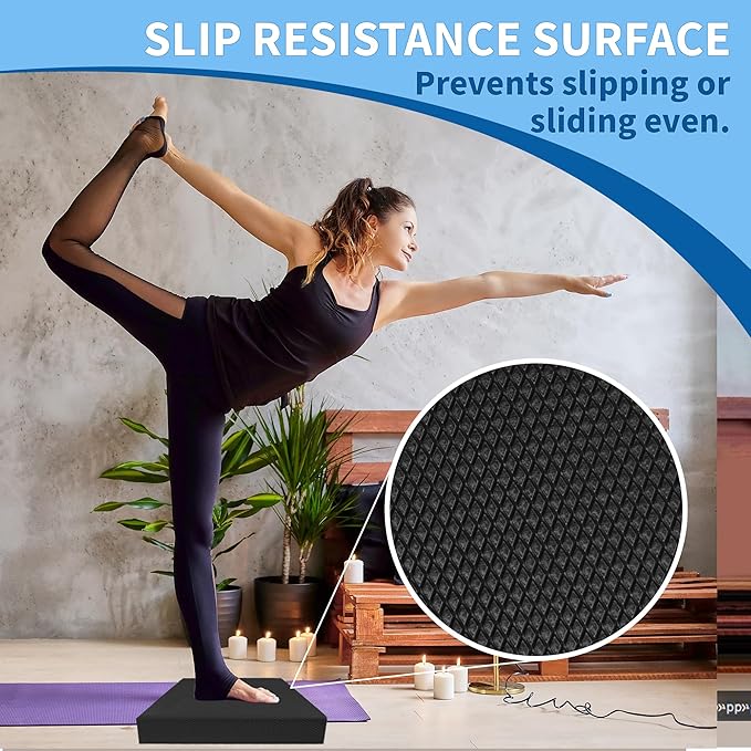 Professional Foam Balance Pad, Large Balance Pads for Physical Therapy, Foam Balance Board for Rehabilitation Stability Workout Knee and Ankle Exercise Strength Training